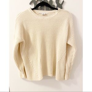 Cream color knit sweater